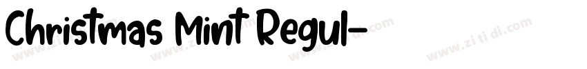 Christmas Mint Regul字体转换